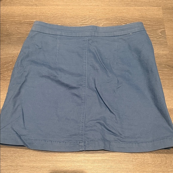 Sky and Sparrow Blue Mini Skirt with Zipper - Picture 2 of 3